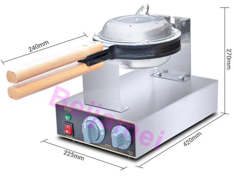 Beijamei-卵ワッフル用自動製造機,商業用ワッフルマシン,110V,220V