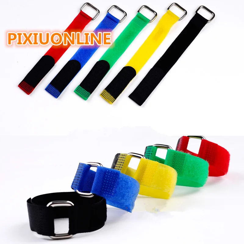 1PCS  YT1106B Magic Tape  Strap 5 Colors Sell at a loss  Cable Tie With Buckle/hasp Wide 2 cm  Length 100 cm   Free Shipping