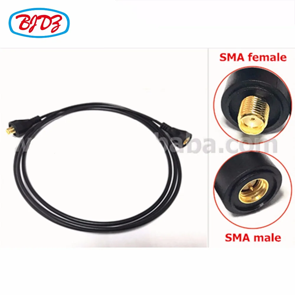 Free Shipping 5 piece High quality waterproof SMA plug on one side the other side is SMA jack with RG174 cable assembly 1.5M