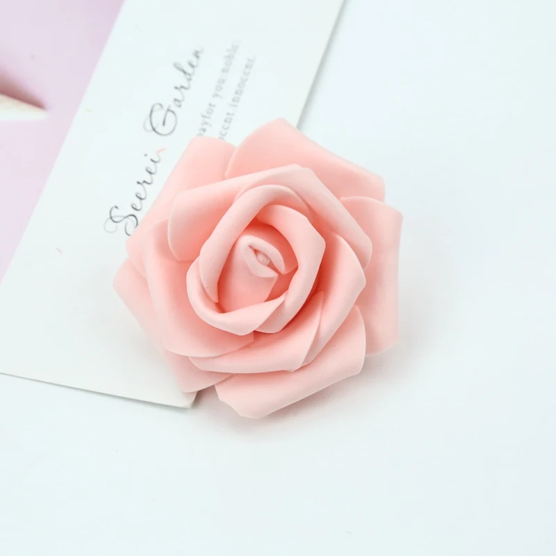 7CM Schaumrosen Blumenwand Heim- und Hochzeitsdekoration Brautaccessoires Ausverkauf Scrapbooking Brosche Handgemachte Kunstblumen – Detail 19