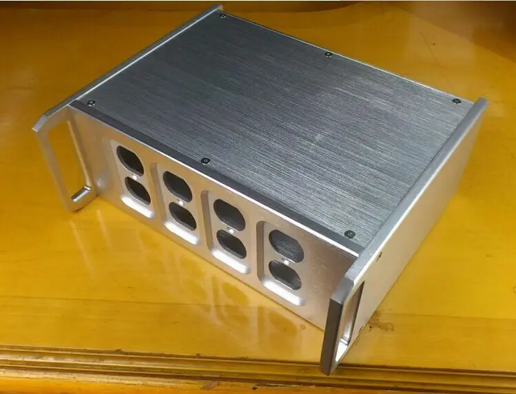 

Silver aluminum amplifier chassis Handle amplifier chassis Power Box AMP Enclosure /case/DIY box (320*120* 265mm)