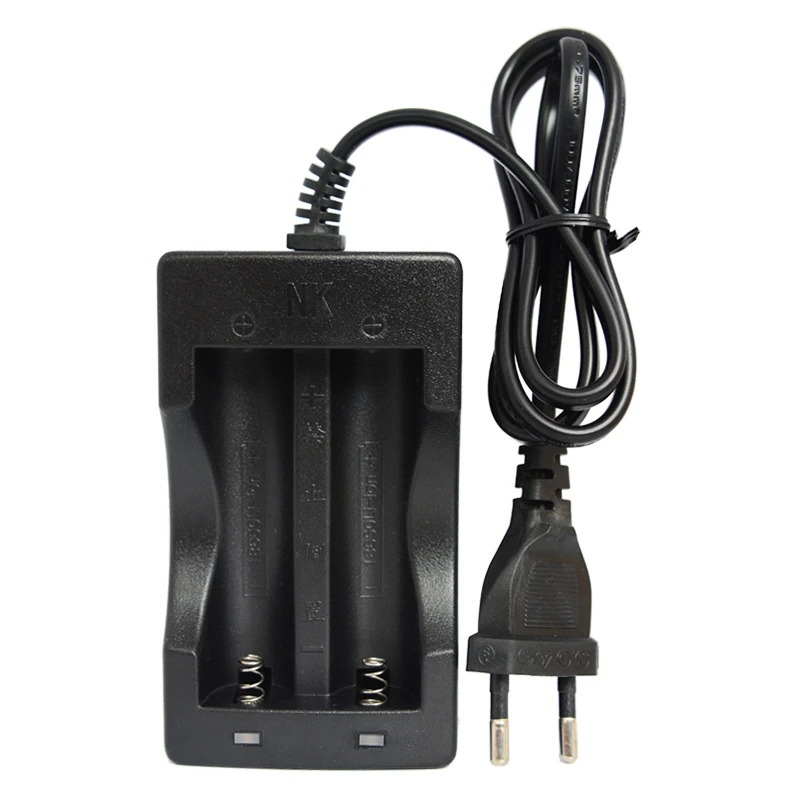 4pcs 3.7v 3400mah 18650 Lithium Rechargeable Li-ion Battery For Panasonic+1*NK-809 Dual Charger for Led Flashlight Power Bank