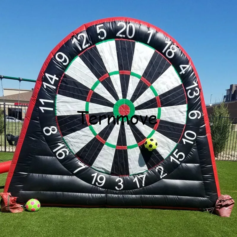 Freccette da calcio gonfiabili giganti in PVC, gioco di freccette da calcio gonfiabili, tavoli gonfiabili per freccette grandi