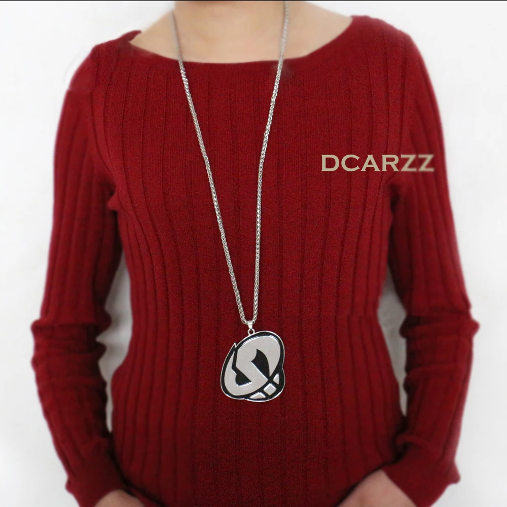 Metal Chain Long Necklace Men Hiphop Punk Fashion Game Cosplay Costume Halloween Jewelry image 3