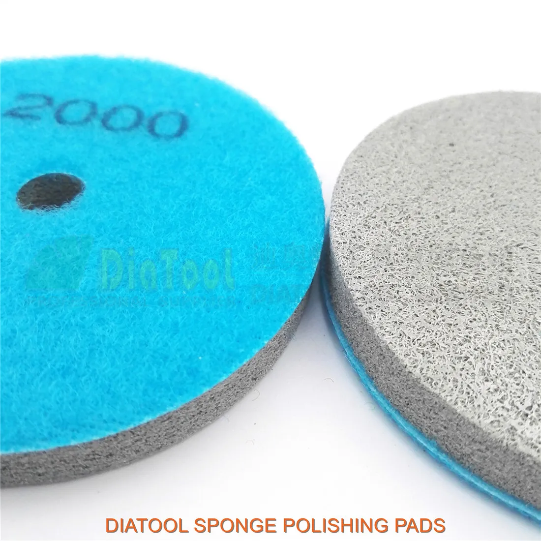 DIATOOL 10pk 4 inch Spons Diamant Polijsten Zachte Steen Marmer Kunstmatige Steen Terrazzo Vloer Grit #2000 Diameter 100 MM