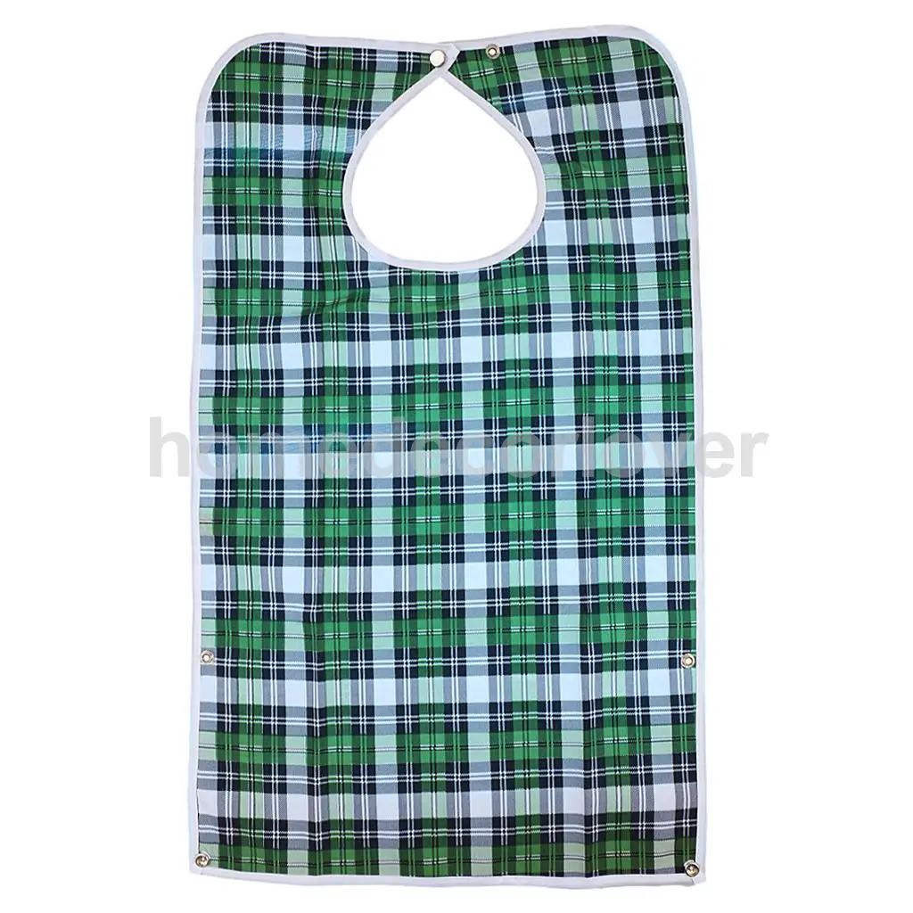 Waterproof Detachable Bib Adult Mealtime Cloth Protector Disability Aid Apron - 5 Colors Available