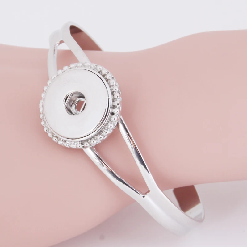 

10 PCS/Lot 2017 Charm Bracelet 18mm Snap Button Jewelry Women's bracelet With Charms Bangles For Women 041101