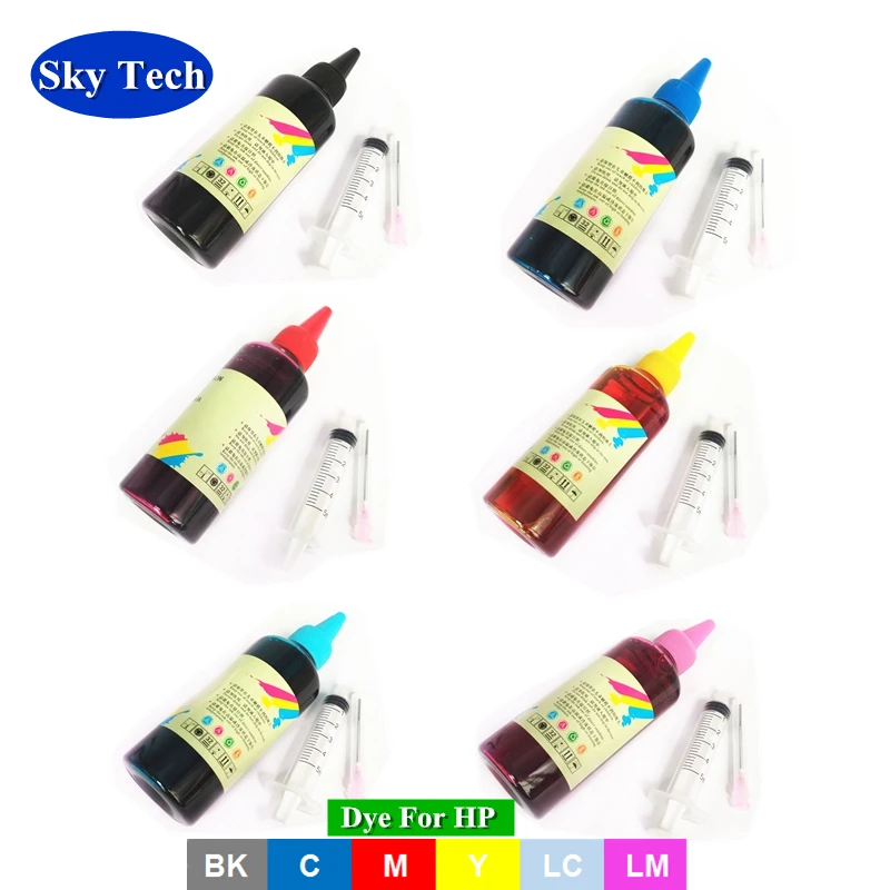 

600ML Quality Refill ink For HP cartridges , Dye Ink Photo Ink for HP Deskjet / Designjet / Photosmart printer