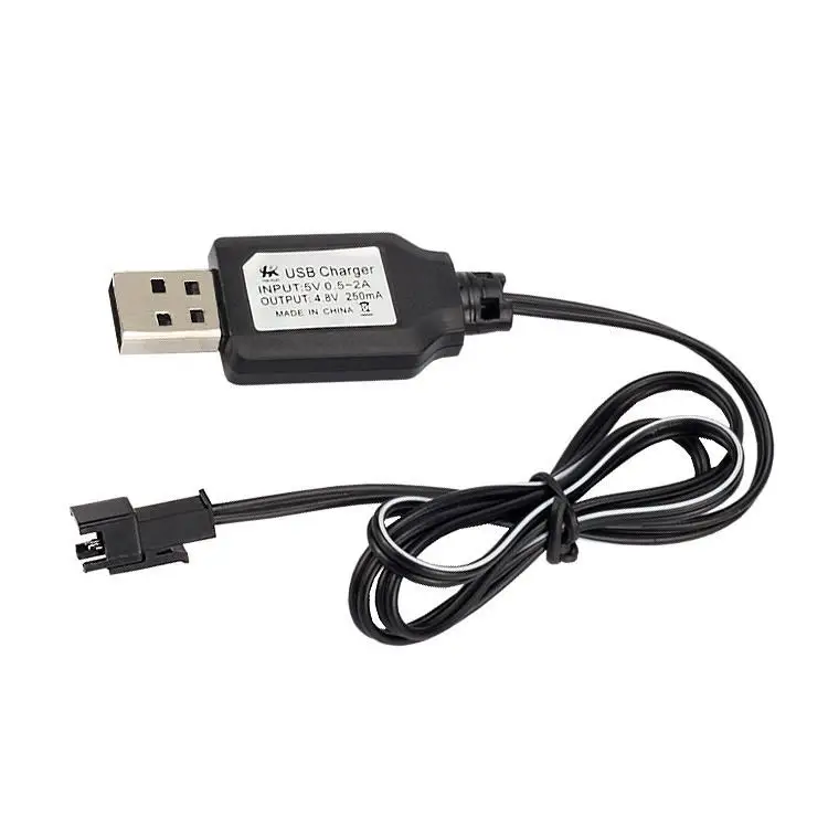 Caricabatterie USB con spina SM/JST/TAMIYA per batteria ricaricabile ni-cd/Ni-MH 3.6V 4.8V 6.0V 7.2V 9.6V 2 pezzi