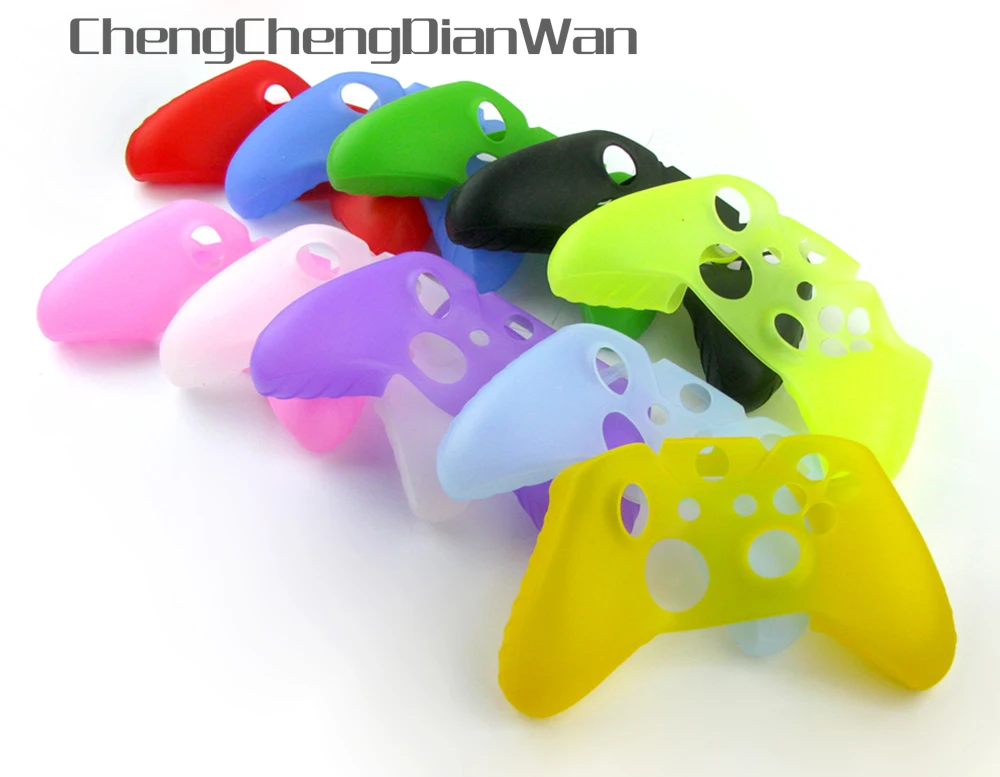 Chengdianwan capa protetora de borracha, 2 peças de silicone macio para controle de xbox one, xboxone