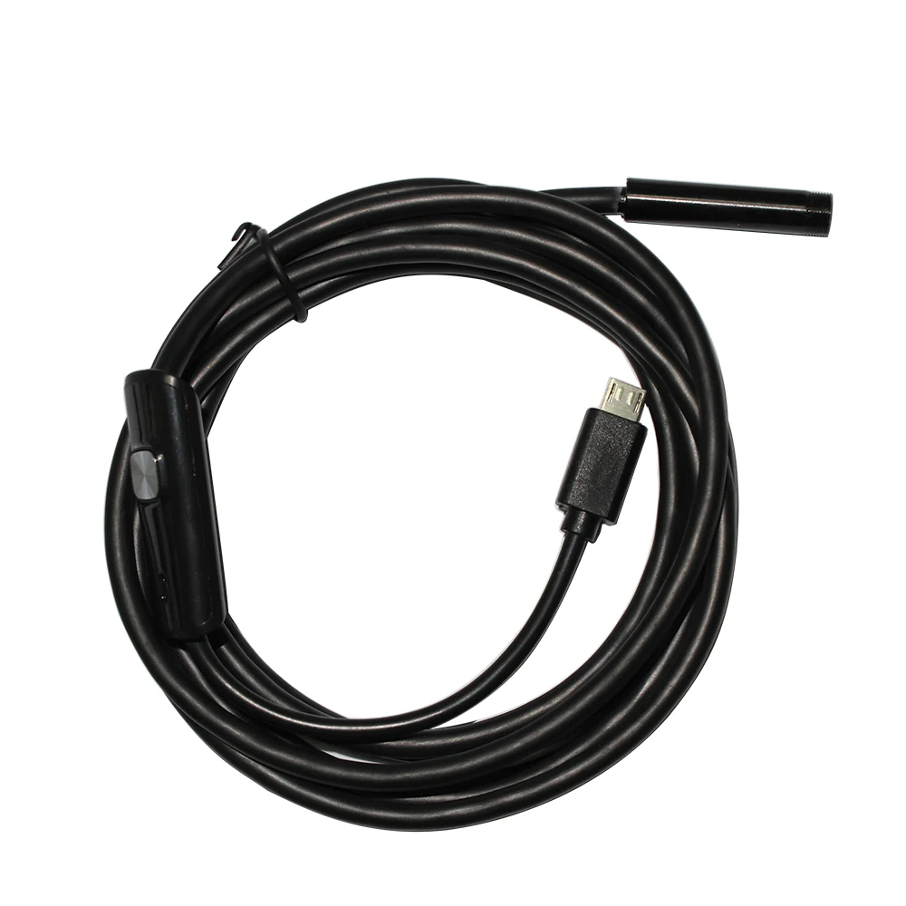 Caméra d'inspection de téléphone Android, endoscope, objectif 7mm, 1m, 2m, 5m, tuyau, étanche IP68, 480P HD, micro USB, caméra de salle