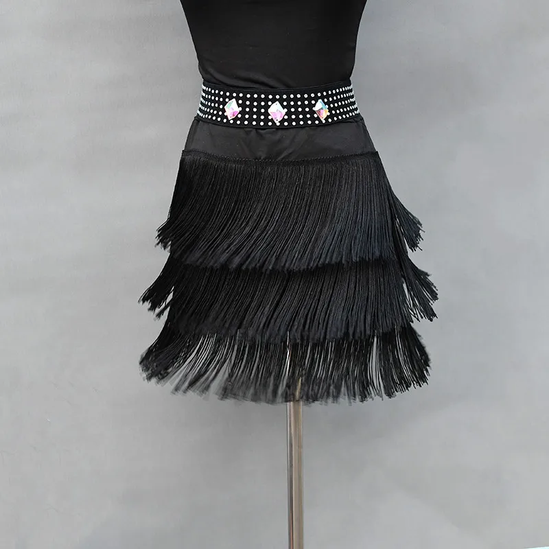 Cinto feminino para vestido de dança, acessório de decoração latin profissional brilhante com strass