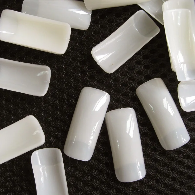 Set mit 500 natürlichen, vollständig bedeckenden künstlichen Nägeln, französische Halb-Tips für Nagelkunst und Maniküre, 10 Größen - Perfekt für Ergebnisse in Salonqualität – Detail 1