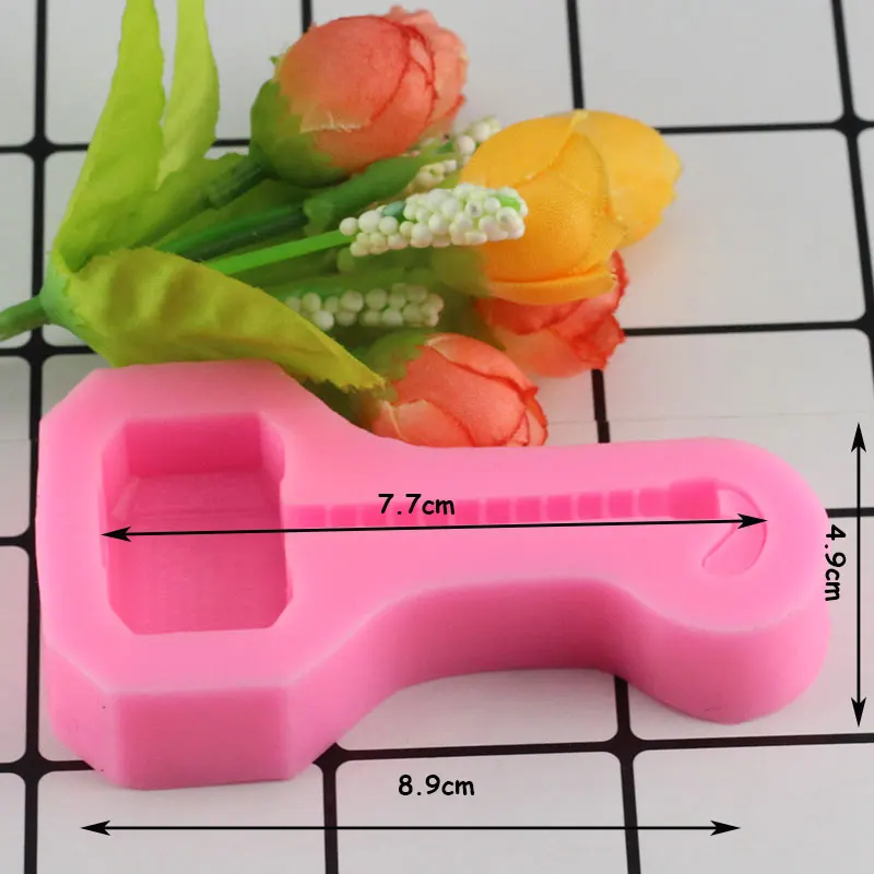 3D Thor Hammer Design Fondant Silicone Cake Molds Tools Soap Chocolate Mould Bakeware Tools