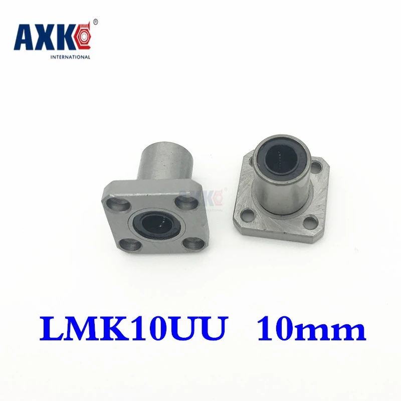 2Pcs LMK10UU Linear Ball Bearings 10mm Flange CNC Machine Tools Limited Top Fashion Steel Rodamientos Bush LMK10