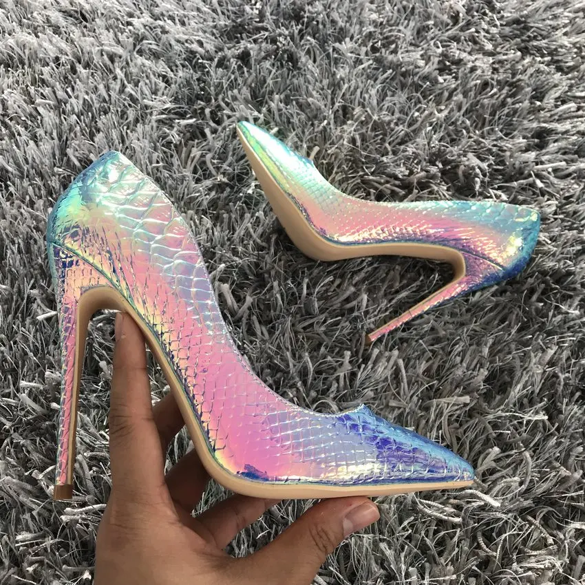 2023 wiosna buty markowe damskie szpilki kobiet pumpy damskie wysokiej buty na obcasie buty damskie nadruk z wężem kobiety pompy 8 10 12 cm