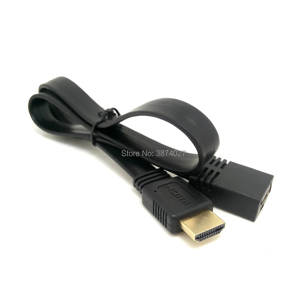 Плоский HDTV-совместимый 19-контактный удлинительный кабель типа A «папа» и «мама» типа A для HDTV 1080p