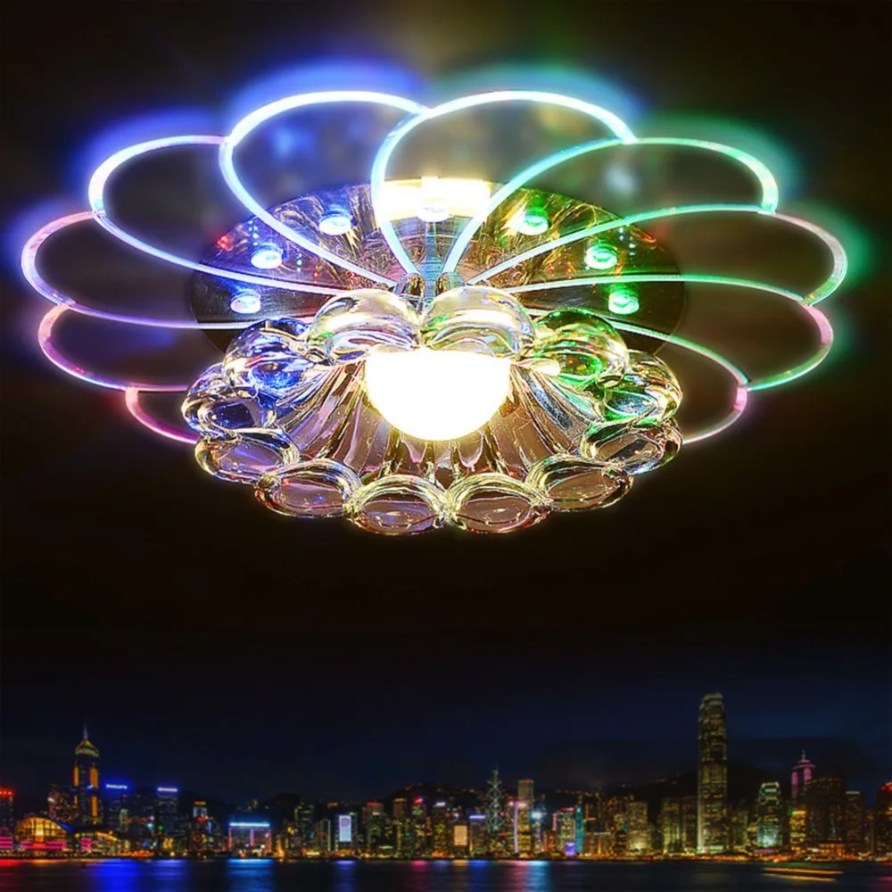 Modern Crystal 5W LED Ceiling Light Fixture Ceiling Lamp Lighting For Living Room Aisle Corridor Kitchen