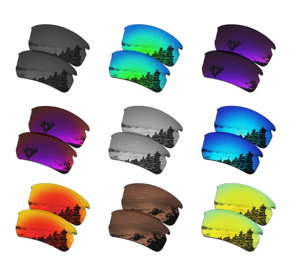 SmartVLT Lentes Polarizadas, Lentes de Substituição Oakley Flak 2.0, Asian Fit, AF, OO9271 Óculos de Sol, Várias Opções