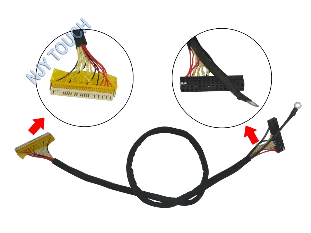 FI-XFI-X30S D8 Universal LVDS Cable for LG 1366x768 HD 22-46inch 12V LCD Panel