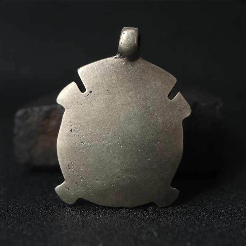 Lima Copper, Tibetan Style, Turtle Shape Nine Palaces and Eight Diagrams Hanging Parts, Exquisite Handicraft Collections