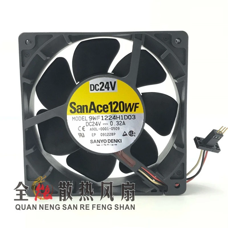 Sanace120WF 냉각 팬, A90L-0001-0509 9WF1224H1D03, 12cm 12038, 24V, 0.32A FANUC