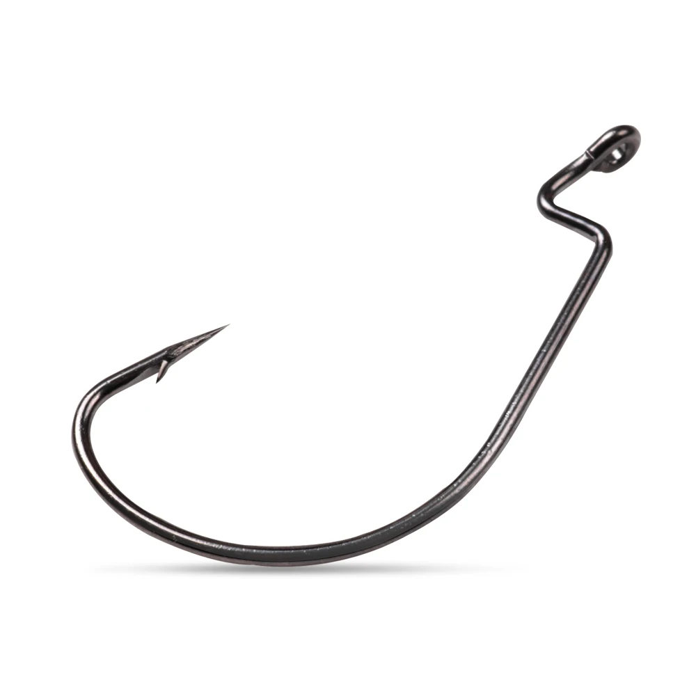 LUSHAZER 10pcs/lot Carbon Steel Fishing Hooks Jig Crank Big Bass Hook Lead Jig Head Crank Barbed Hook for Soft Fishing Lure - view 4