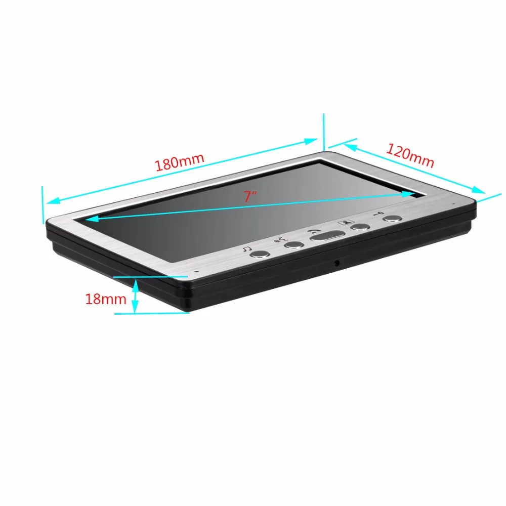 SmartYiBA-Wired Video Intercom System, IR Door Camera, Intercom Door Phone, Campainha, Casa e Apartamento, 7 em