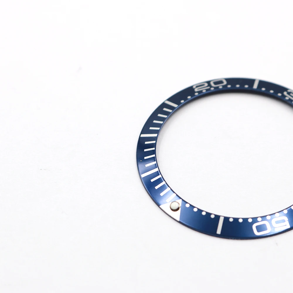 CARLYWET Wholesale High Quality Aluminum Blue With White Writing Watch Bezel Insert for Seamaster Professional