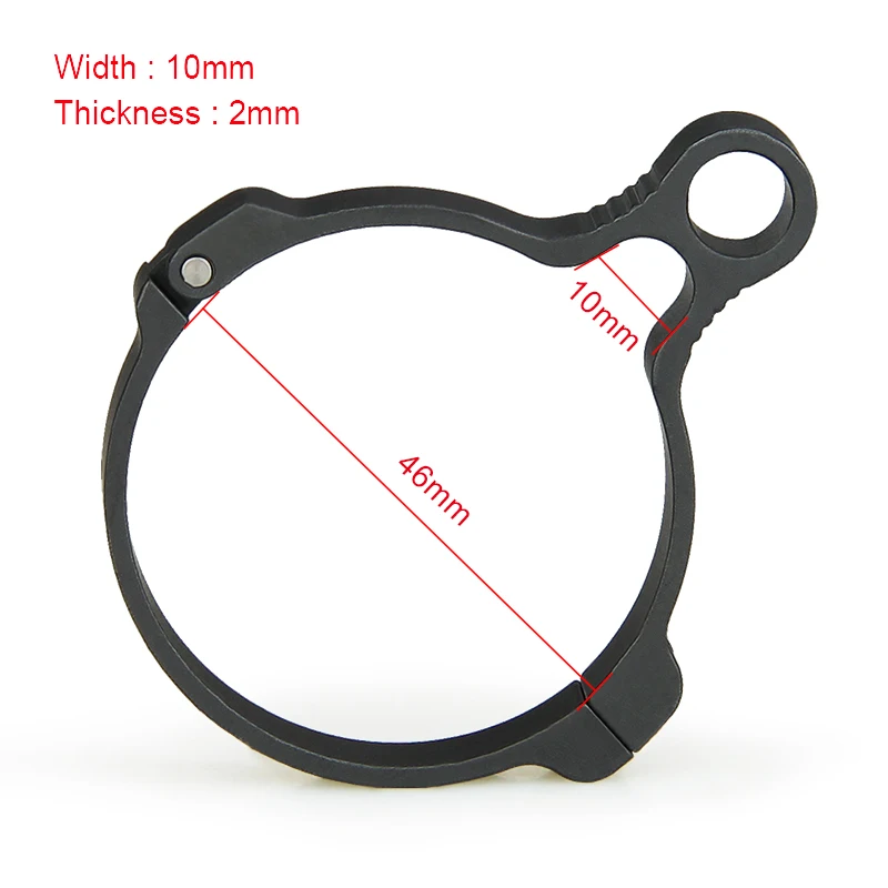 Hunting Riflescope Switch View Throw Lever Ring 46MM To 50MM Diameter Adjustment Ring Scope Mount