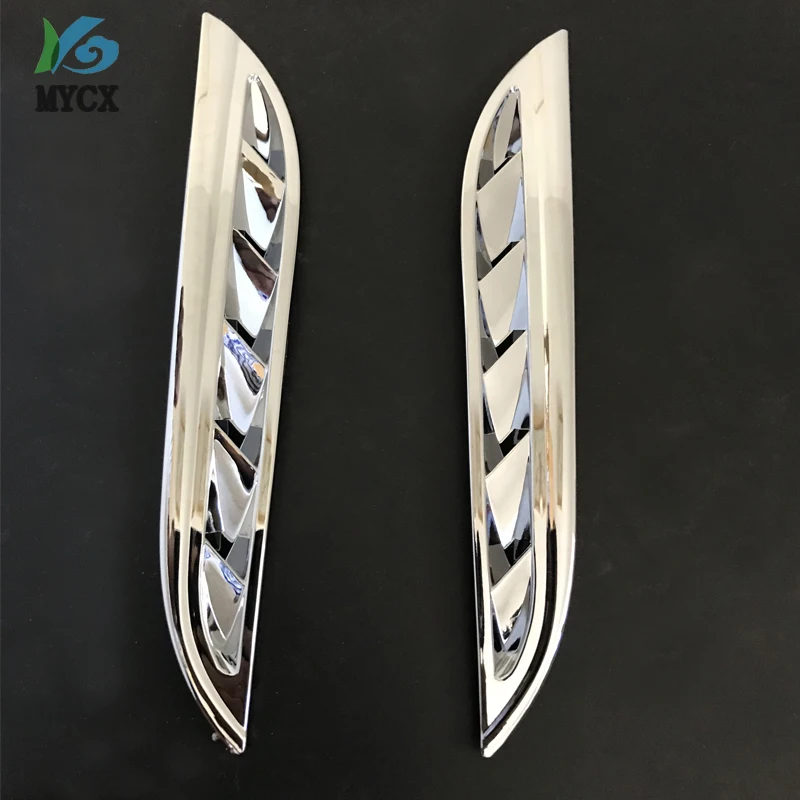 

For Suzuki Grand Vitara 2005 2006 2007 2008-2012 ABS Chrome Side Hood Air Intake Side Vent Louver Trim Cover 2pcs