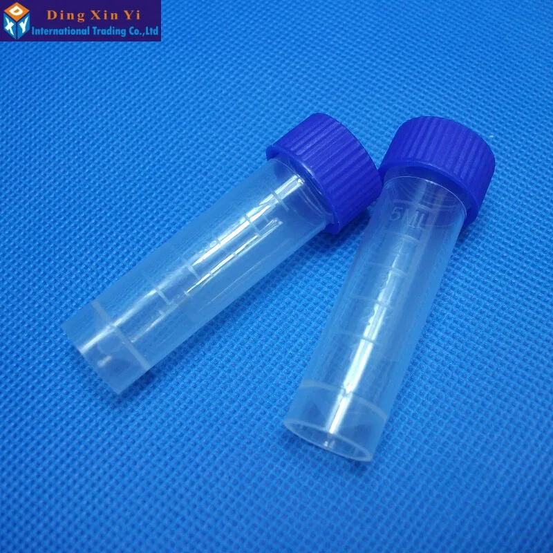 5ML 10PCS/LOT Laboratory Freezer Tubes Internal/External Swivel Freezer Tubes Threaded Leak-proof Storage Tubes