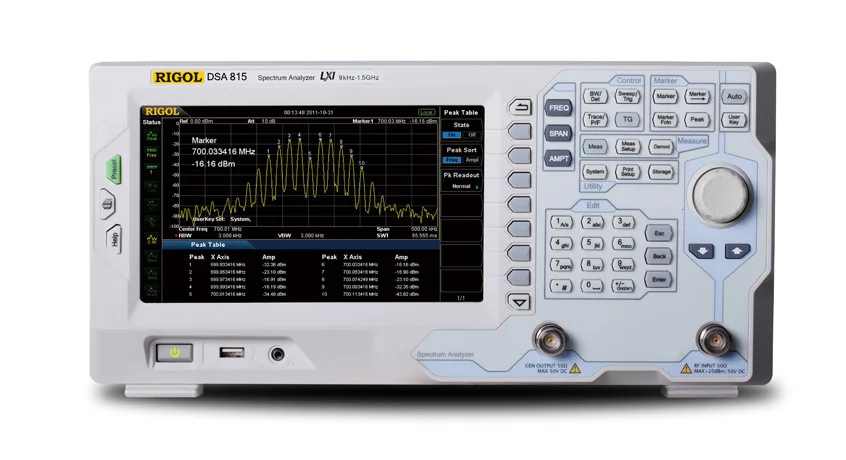 DSA815-TG 1.5 GHz анализатор спектра with Tracking Generator