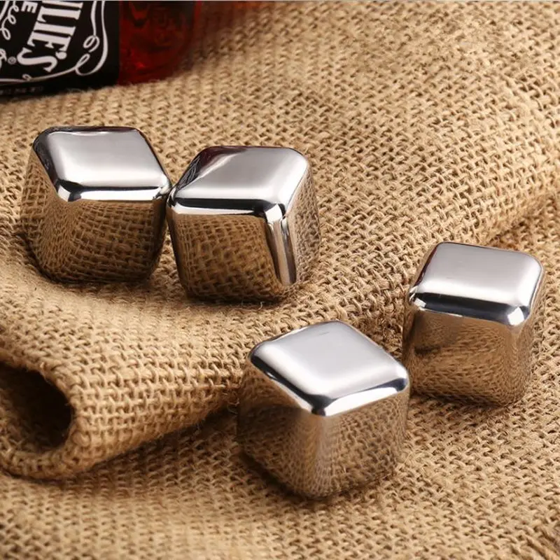 

Stainless Steel Whiskey Stone Ice Cube Stones Whisky Wine Beer Cooling Tool With Plastic Box F20173870