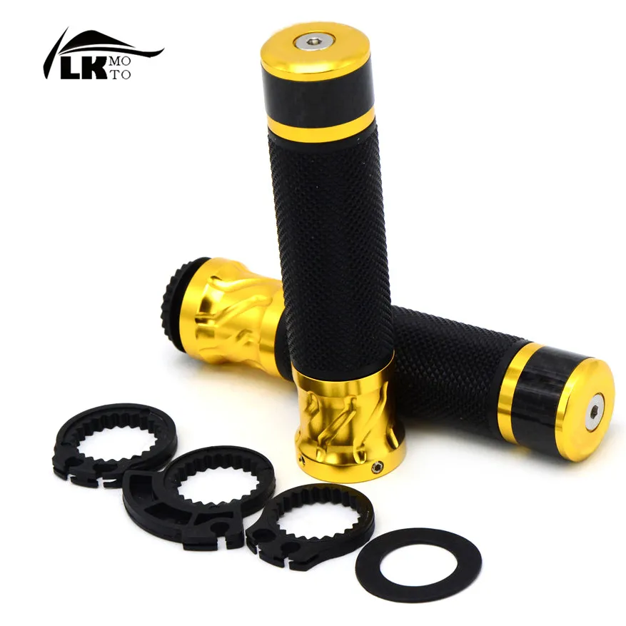 5 colors New Wholesale motorcycle CNC handlebar grip&handlebar ends  fit 7/8