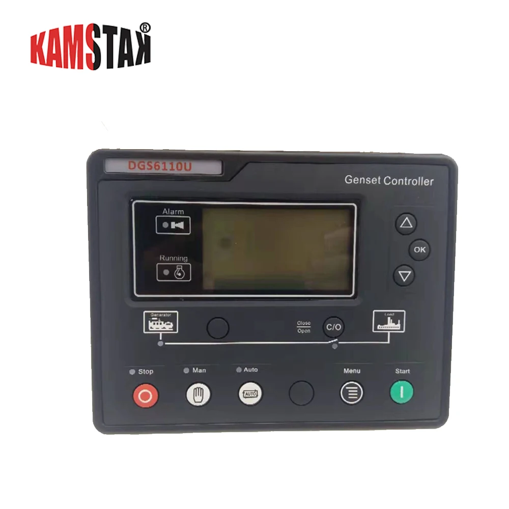 power generator controller 6110U LCD diesel alternator part automatic start control charge panel genset electronic circuit board