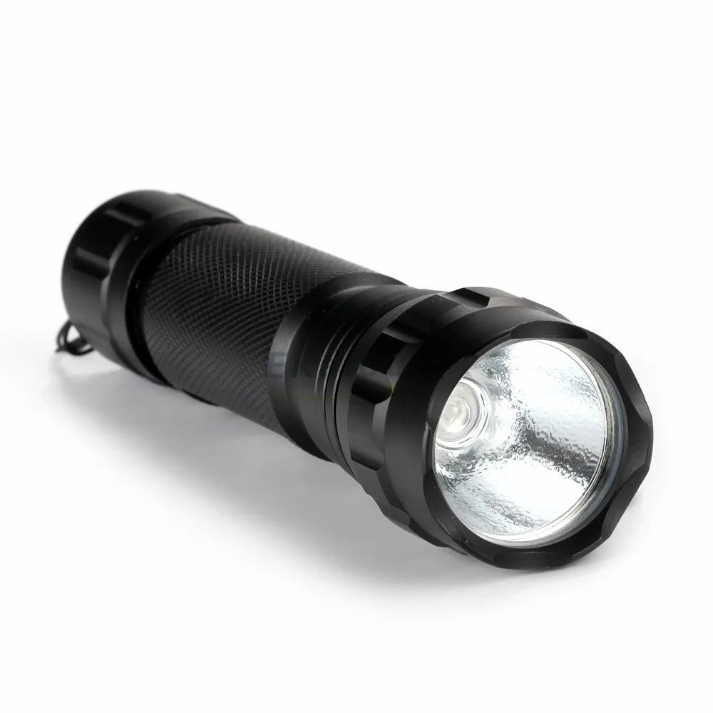 Portable WF-501B UV-Ultraviolet Led Flashlight Flash Light 18650 Tactical Torch Hunting Lamp 1 Mode 18650 battery + charger