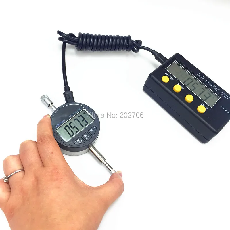 811-1 LCD Display Unit Resolution 0.01mm 0.001mm USB digital indicator digital display monit electronic indicator 0-12.7mm/25.4