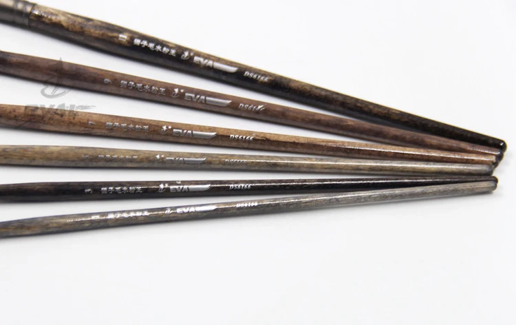 Tige de bouleau du nord-est en furet 6 pouces, brosse à peinture à l\'huile, fournitures artistiques professionnelles pour artistes