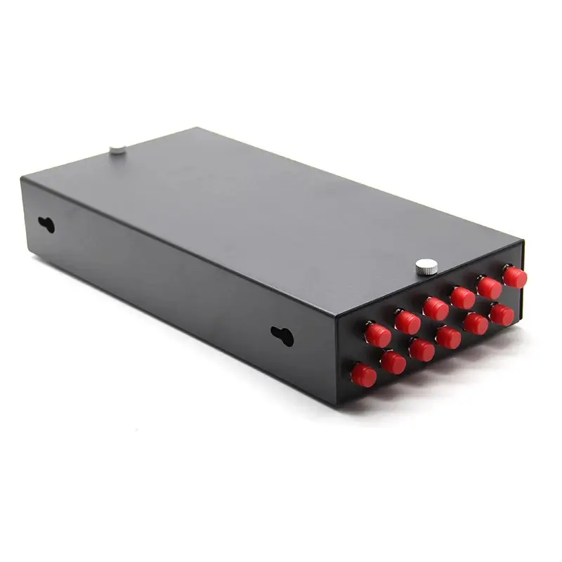 fiber optic termination box 12 cores fully installed SC pigtail&adapter SPCC 12 ports patch panel ftth distribution thick 1.1mm