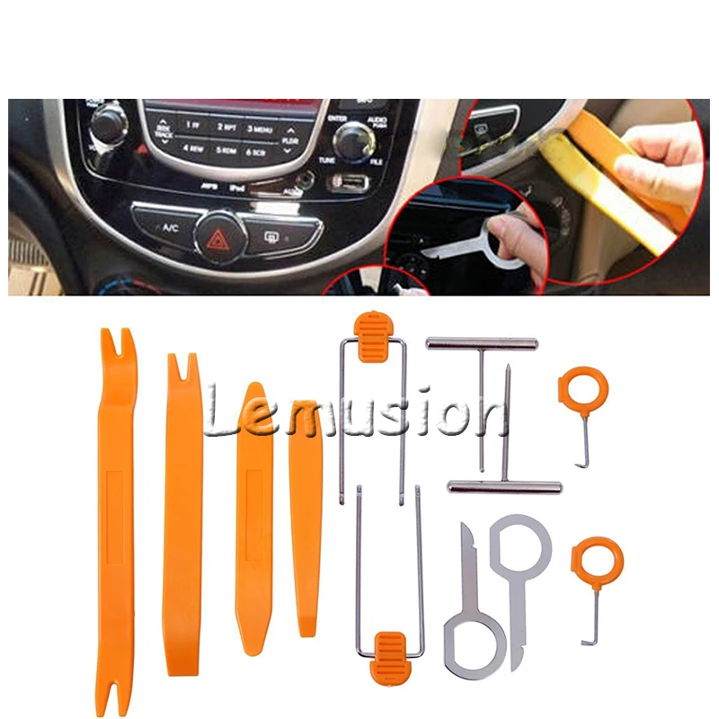 ZD 12Pcs Car Panel Pry Disassembly Tool For Fiat 500 Opel Insignia Vectra c Suzuki Swift Sx4 Hyundai Ix35 Creta Ix25 Nissan Juke