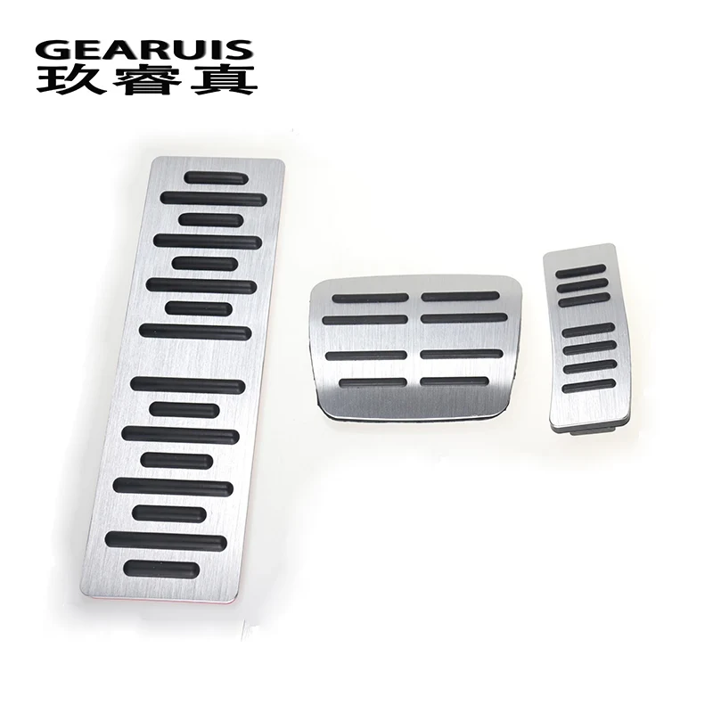 Car Styling Brake Accelerator Fuel Auto Pedals Covers Stickers For Audi Q5 A4 B8 A5 Foot Rest Throttle Interior Auto Accessories