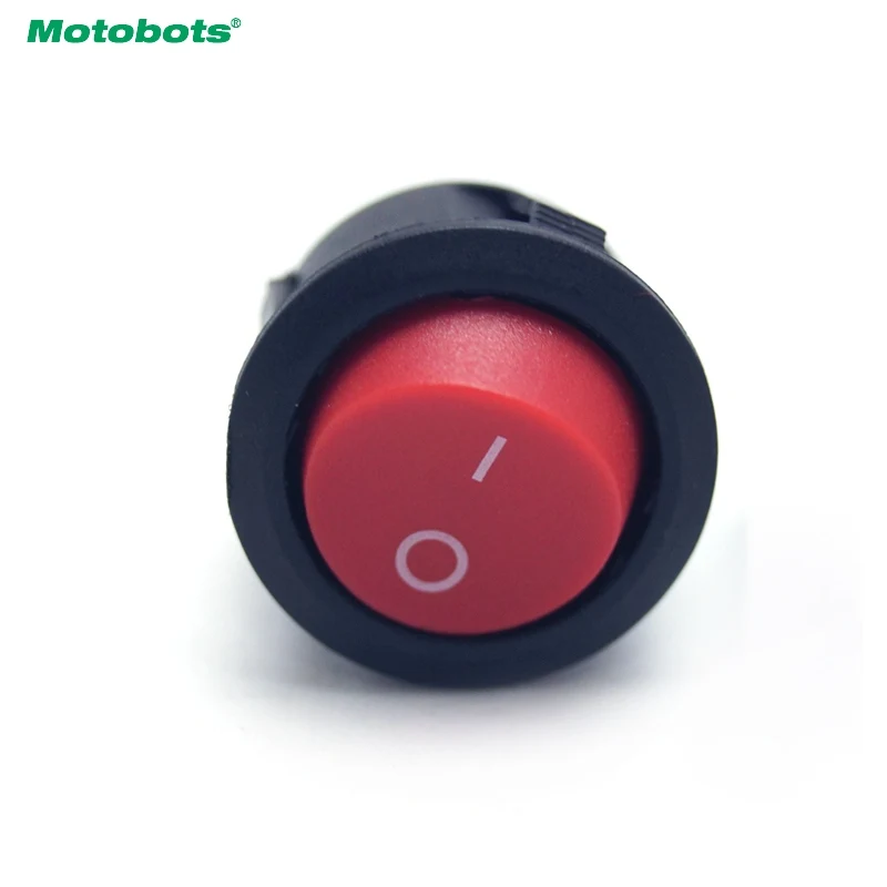 

MOTOBOTS 50pcs 2-Pin 23mm Diameter Round Button 6A/250V 10A/125V AC Car/Auto/Boat Rocker SPST Switch ON/OFF #CA4451