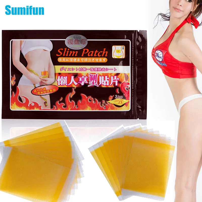 

10-200Pcs Sumifun Hot Slimming Patch Navel Slim Stickers Weight Loss Burning Fat Efficacy Chinese Herbal Medical Plaster Health