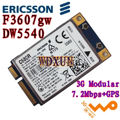 

Ericsson Dw5540 F3607gw 3g/2g Gsm Hsdpa Wcdma Wireless Wwan Wlan Card Gps H039r 5pj87 C680rinternal Pci-e Laptop Network Module