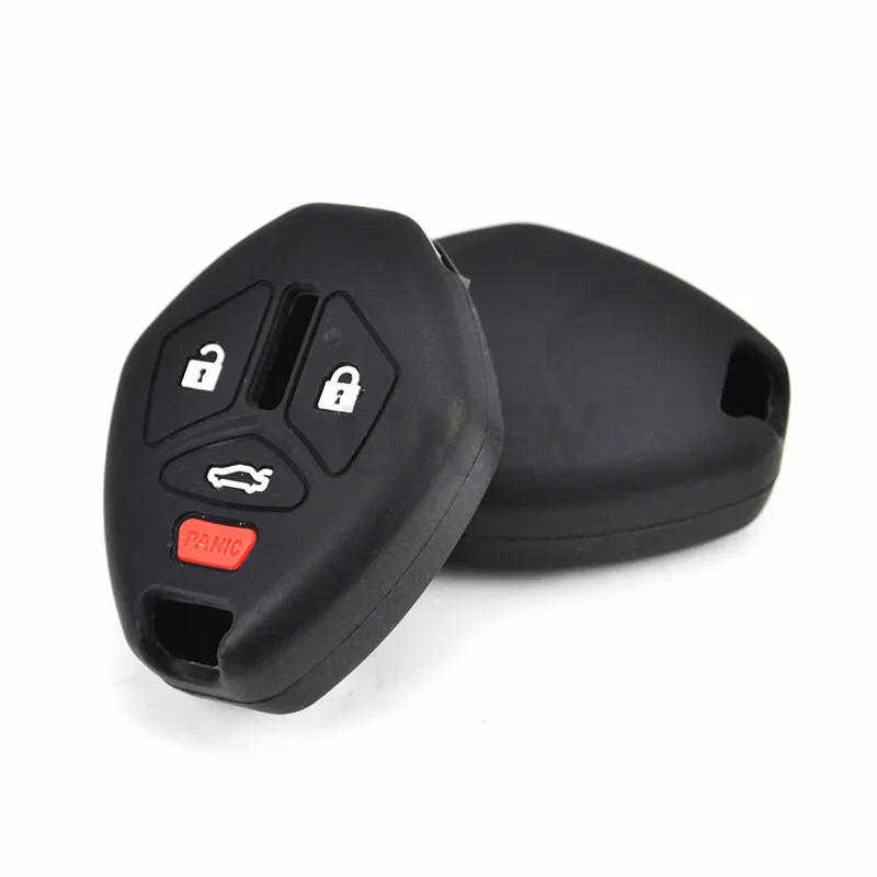 AX Silicone Remote Key Case Fob Shell Cover 4 Buttons For Mitsubishi Eclipse Galant Lancer EVO ASX Endeavor Mirage