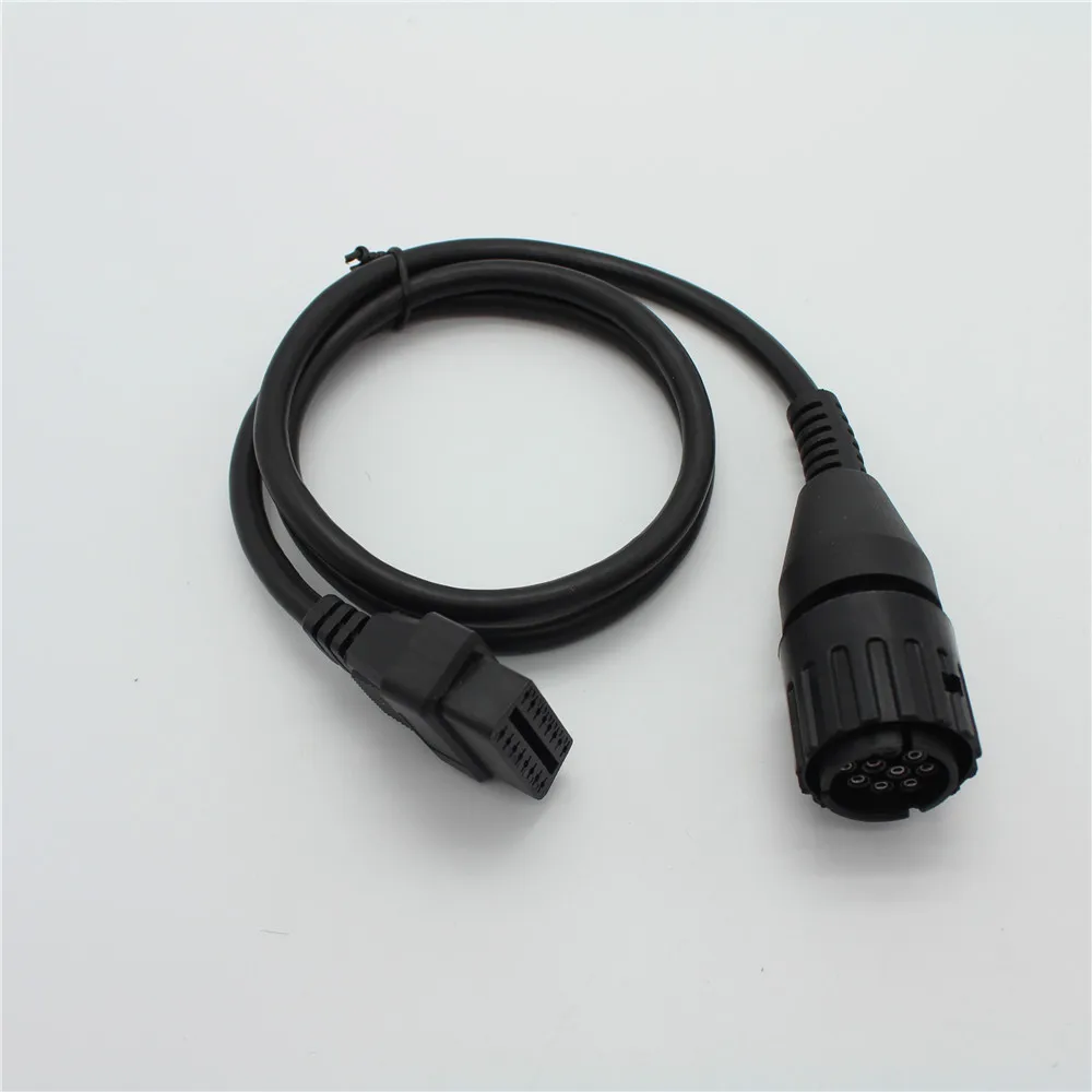 For BMW ICOM D Cable ICOM-D Motorcycles Motobikes 10 Pin Adaptor 10Pin To 16Pin OBD2 OBDII Diagnostic Cable I-COM A2 tool cables