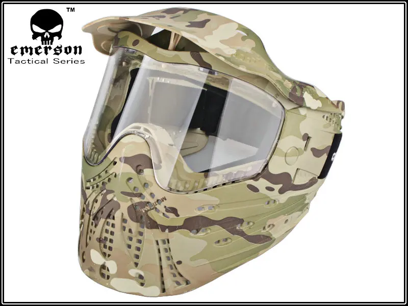 emersongear-Tactical Anti-Strike Mask for Airsoft Combat, Full Face Mask, Multicam EM6603A mypads для bq 5512l strike forward 114827