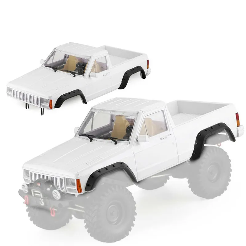 313mm Wheelbase Hard Plastic Cherokee Pickup Body Shell for 1/10 RC  Crawler Car Axial SCX10 & SCX10 II 90046 90047