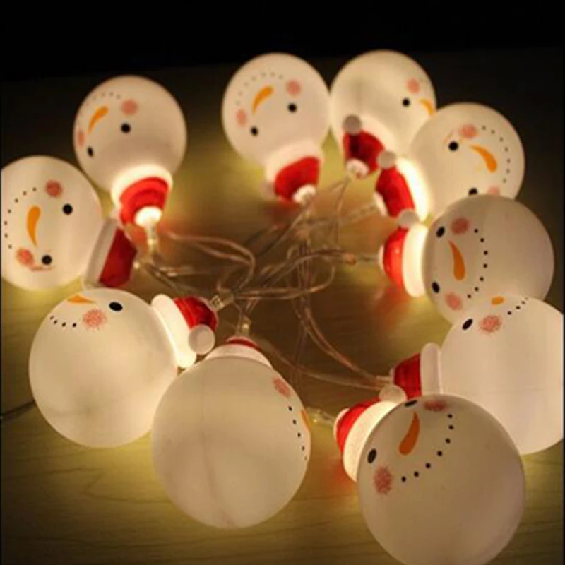 LED Party Snowman Led Fairy String Lights Santa Led Christmas Light Home Garden Indoor Party/Wedding/Christmas Decoration Light